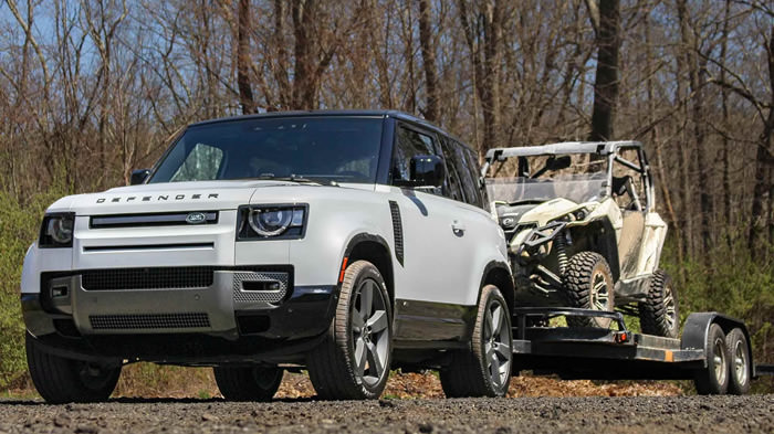 2023 Land Rover Defender Capacidad de remolque por tipo de motor